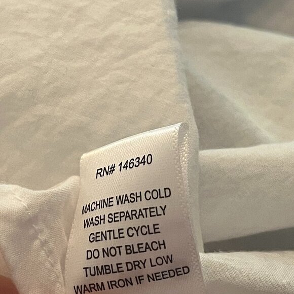 AMO Ruth Sleeveless Shirt white buttondown small women cotton - Picture 11 of 11